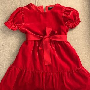 Girls JCrew size 8 red velvet dress
